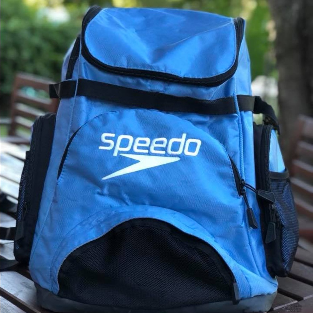 Large Speedo Swim Backpack - light blue